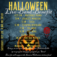 Halloween Live Band Benefit Show